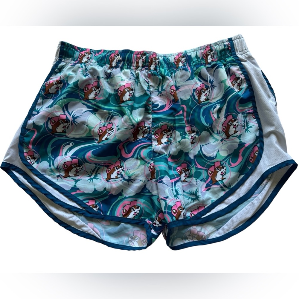 Buc-ee's Blue Summer Athletic Lined Running Shorts Size Large